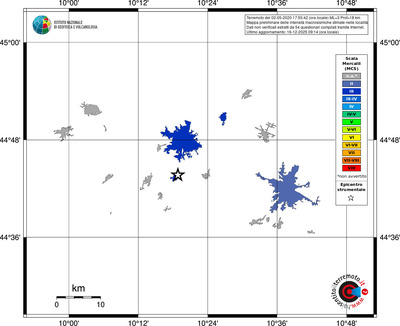 Mappa MCS - territori località