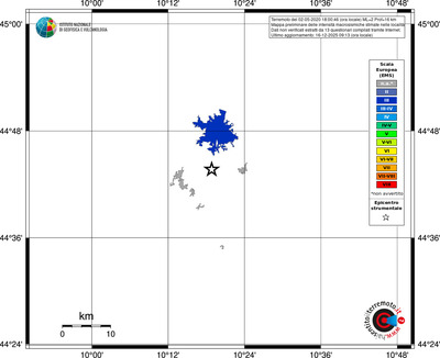 Mappa EMS - territori località