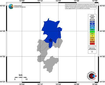 Mappa EMS - territori comuni