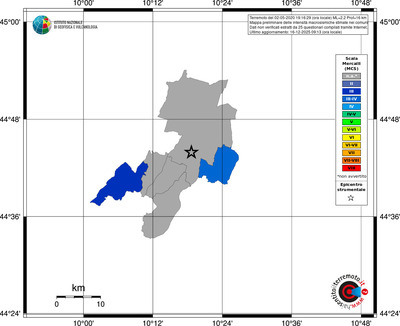 Mappa MCS - territori comuni