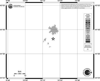 Mappa EMS - territori località