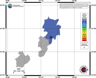 Mappa MCS - territori comuni