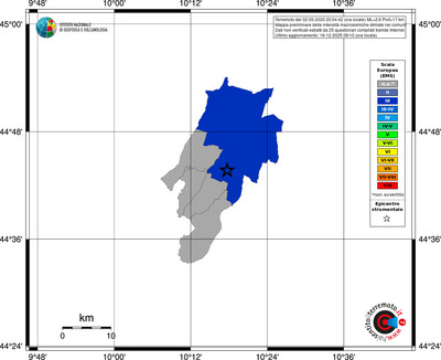 Mappa EMS - territori comuni