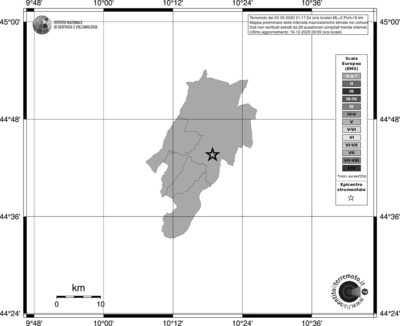 Mappa EMS - territori comuni