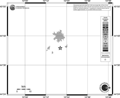 Mappa EMS - territori località