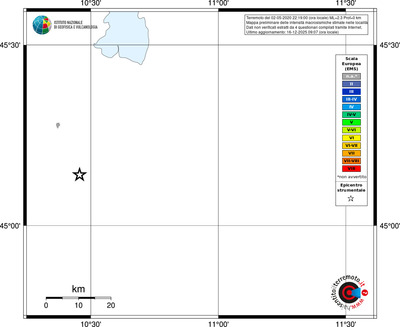 Mappa EMS - territori località