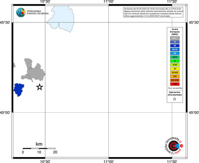 Mappa EMS - territori comuni