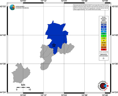 Mappa EMS - territori comuni