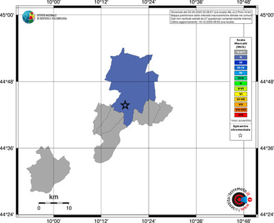 Mappa MCS - territori comuni