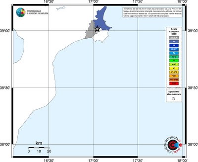 Mappa EMS - territori comuni