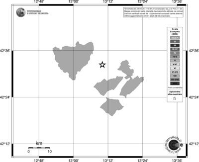 Mappa EMS - territori comuni