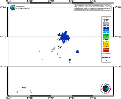 Mappa MCS - territori località