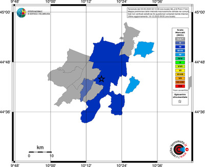Mappa MCS - territori comuni