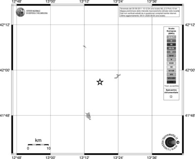 Mappa EMS - territori località