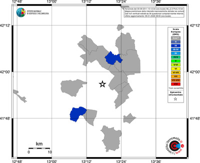 Mappa EMS - territori comuni