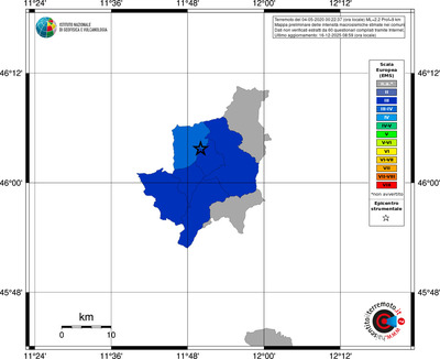 Mappa EMS - territori comuni