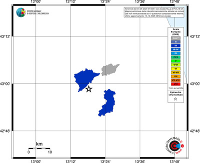 Mappa EMS - territori comuni