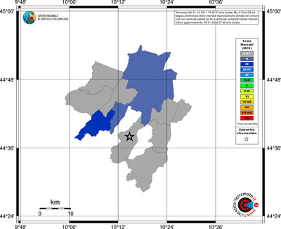 Mappa MCS - territori comuni