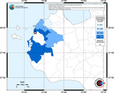 Mappa territorio comunale con almeno 3 questionari