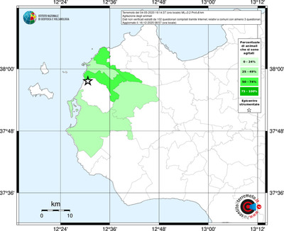 Mappa territorio comunale con almeno 3 questionari