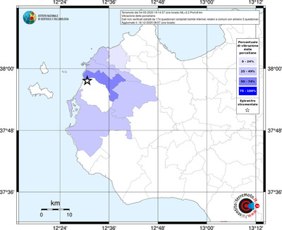Mappa territorio comunale con almeno 3 questionari