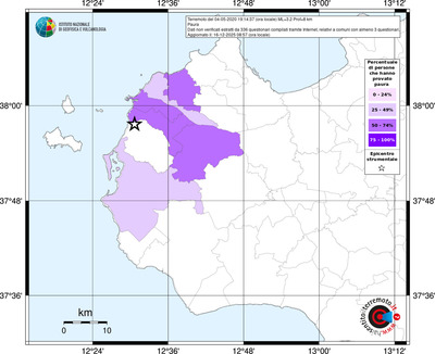 Mappa territorio comunale con almeno 3 questionari