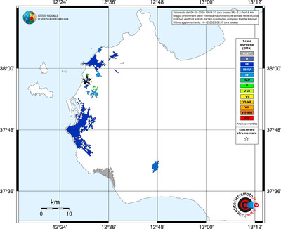 Mappa EMS - territori località