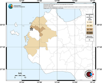 Mappa territorio comunale con almeno 3 questionari