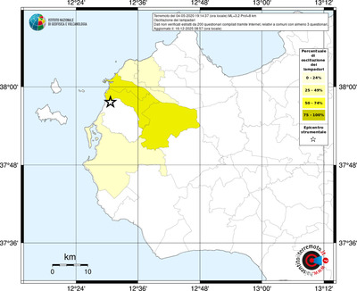 Mappa territorio comunale con almeno 3 questionari