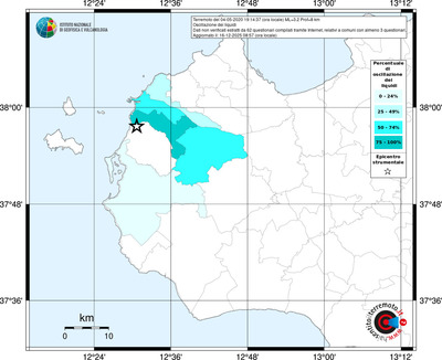 Mappa territorio comunale con almeno 3 questionari