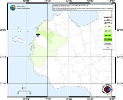 Mappa territorio comunale con almeno 3 questionari
