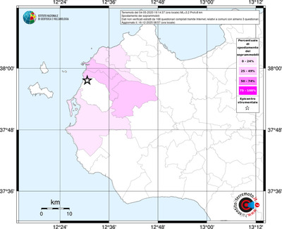 Mappa territorio comunale con almeno 3 questionari