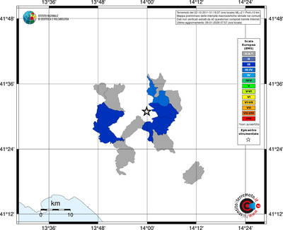 Mappa EMS - territori comuni