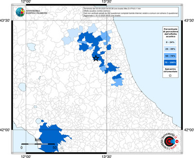 Mappa territorio comunale con almeno 3 questionari