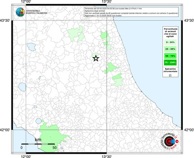 Mappa territorio comunale con almeno 3 questionari