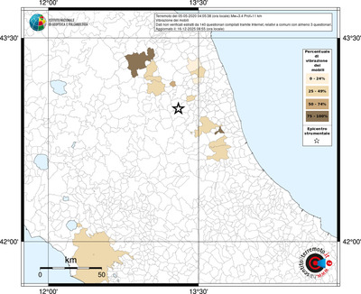 Mappa territorio comunale con almeno 3 questionari