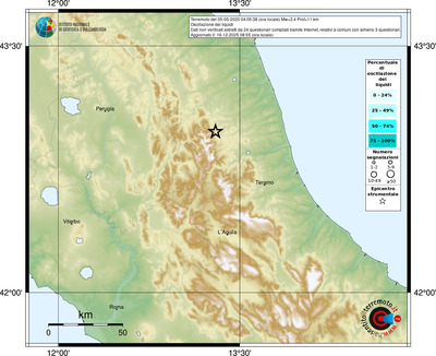 Mappa comuni con almeno 3 questionari