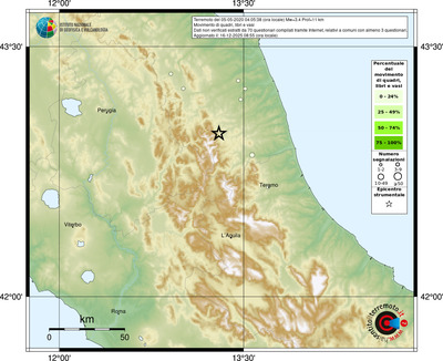 Mappa comuni con almeno 3 questionari