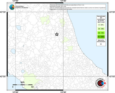 Mappa territorio comunale con almeno 3 questionari
