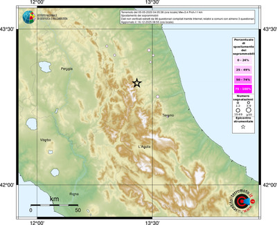 Mappa comuni con almeno 3 questionari