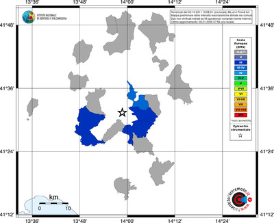 Mappa EMS - territori comuni