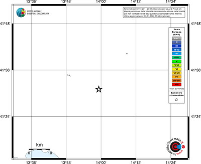 Mappa EMS - territori località