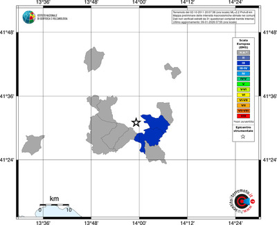 Mappa EMS - territori comuni