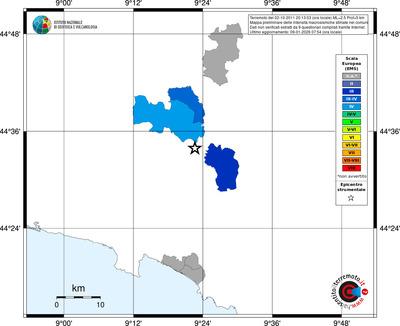 Mappa EMS - territori comuni