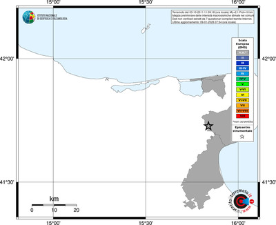 Mappa EMS - territori comuni