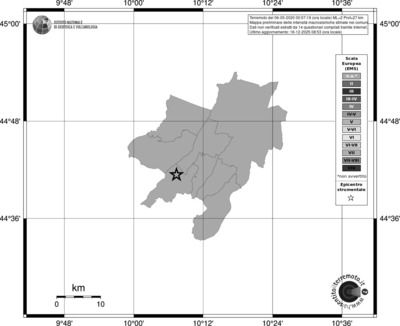 Mappa EMS - territori comuni