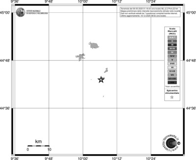 Mappa MCS - territori località