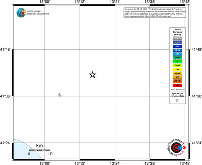 Mappa EMS - territori località