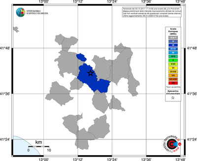 Mappa EMS - territori comuni