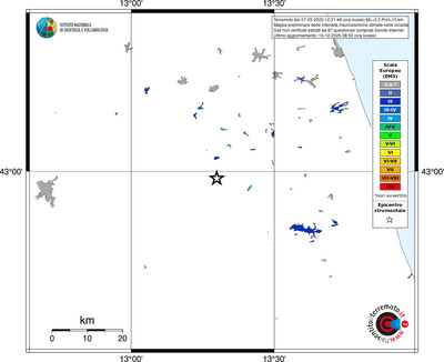 Mappa EMS - territori località